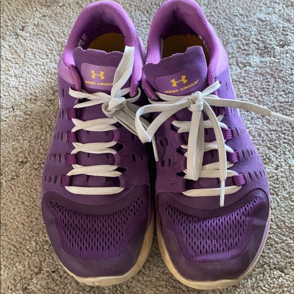 purple under armour shoes